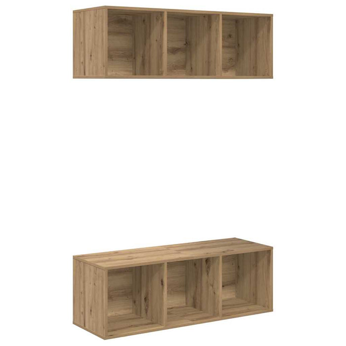 Șifonieri pentru TV montate pe perete 2 pcs stejar artizanal - WALTI WALTI