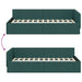 Cadru de pat colțar cu headboard Verde închis 80 x 200 cm - WALTI WALTI