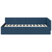 Cadru de pat colțar cu headboard albastru 80 x 200 cm - WALTI WALTI