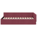 Cadru de pat colțar cu headboard bordo 90 x 190 cm - WALTI WALTI
