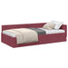 Cadru de pat colțar cu headboard bordo 90 x 190 cm - WALTI WALTI