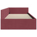 Cadru de pat colțar cu headboard bordo 90 x 190 cm - WALTI WALTI