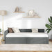 Cadru de pat colțar cu headboard Gri închis 90 x 200 cm - WALTI WALTI