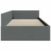 Cadru de pat colțar cu headboard Gri închis 90 x 200 cm - WALTI WALTI