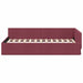 Cadru de pat colțar cu headboard bordo 90 x 200 cm - WALTI WALTI
