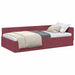 Cadru de pat colțar cu headboard bordo 90 x 200 cm - WALTI WALTI