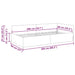 Cadru de pat colțar cu headboard bordo 90 x 200 cm - WALTI WALTI
