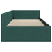 Cadru de pat colțar cu headboard Verde închis 90 x 200 cm - WALTI WALTI