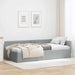 Cadru de pat colțar cu headboard Gri deschis 100 x 200 cm - WALTI WALTI