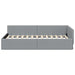 Cadru de pat colțar cu headboard Gri deschis 100 x 200 cm - WALTI WALTI