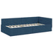 Cadru de pat colțar cu headboard albastru 100 x 200 cm - WALTI WALTI