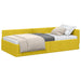 Cadru de pat colțar cu headboard Galben 80 cm x 200 cm Catifea - WALTI WALTI