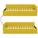 Cadru de pat colțar cu headboard Galben 100 cm x 200 cm Catifea - WALTI WALTI