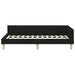 Cadru de pat colțar Altele cu headboard Negru 80 x 200 cm - WALTI WALTI