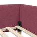 Cadru de pat colțar Altele cu headboard bordo 80 x 200 cm - WALTI WALTI