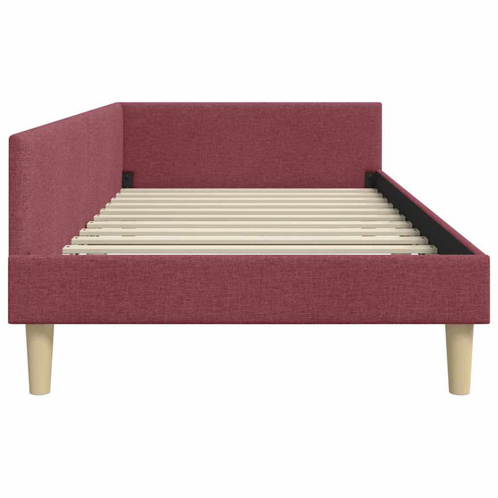 Cadru de pat colțar Altele cu headboard bordo 80 x 200 cm - WALTI WALTI