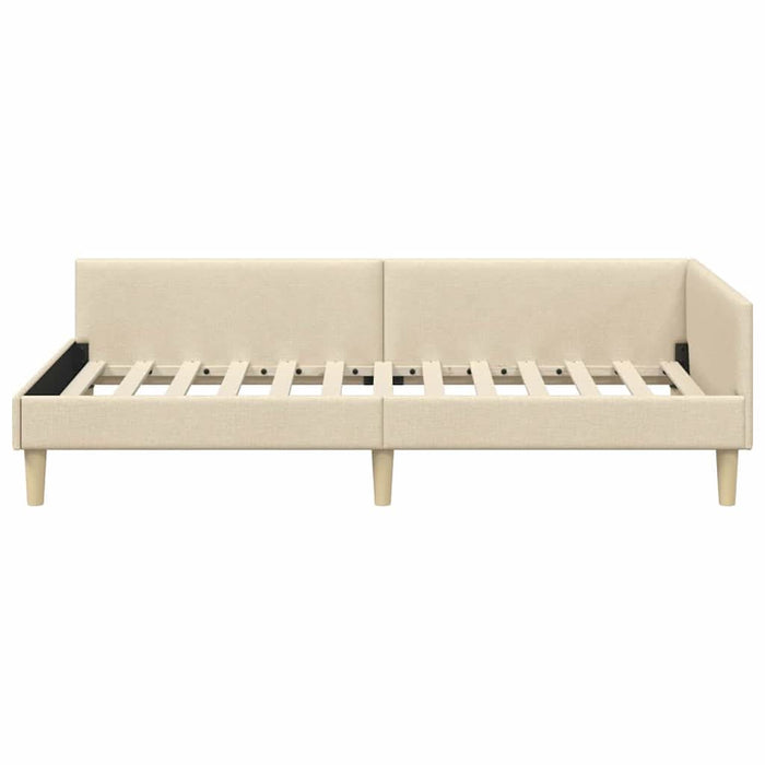 Cadru de pat colțar Altele cu headboard Manual Crem 80 x 200 cm - WALTI WALTI