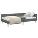 Cadru de pat colțar Altele cu headboard Gri închis 90 x 190 cm - WALTI WALTI