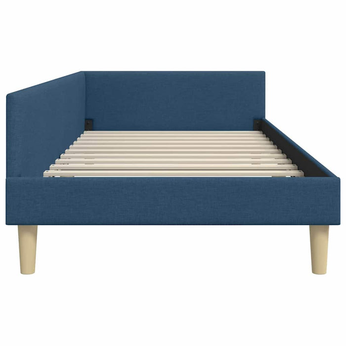 Cadru de pat colțar Altele cu headboard albastru 90 x 190 cm - WALTI WALTI