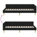 Cadru de pat colțar Altele cu headboard Negru 90 x 200 cm - WALTI WALTI