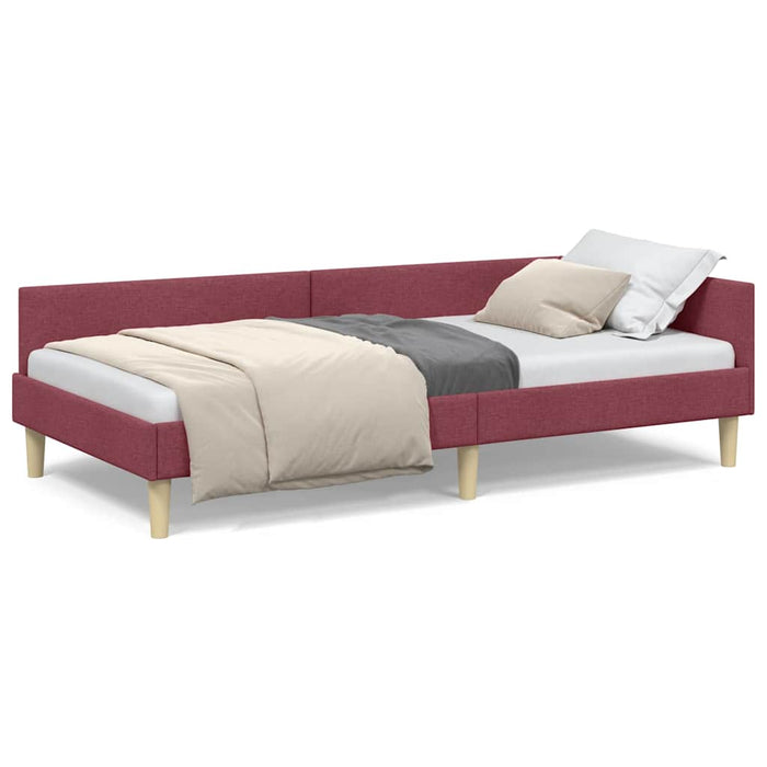 Cadru de pat colțar Altele cu headboard bordo 90 x 200 cm - WALTI WALTI