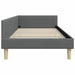 Cadru de pat colțar Altele cu headboard Gri închis 100 x 200 cm - WALTI WALTI