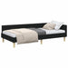 Cadru de pat colțar Altele cu headboard Negru 100 x 200 cm - WALTI WALTI