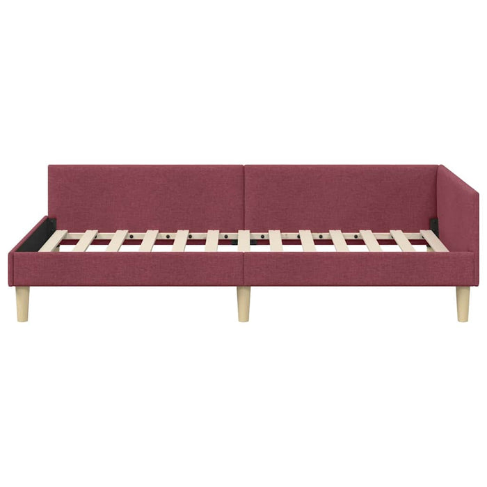 Cadru de pat colțar Altele cu headboard bordo 100 x 200 cm - WALTI WALTI