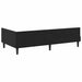 Cadru de pat colțar Negru 80 x 200 cm Catifea și lemn laminat - WALTI WALTI