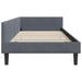 Cadru de pat colțar cu headboard Manual Gri închis 90 x 190 cm - WALTI WALTI