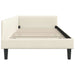 Cadru de pat colțar Crem 90 x 190 cm Catifea și lemn laminat - WALTI WALTI
