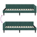 Cadru de pat colțar cu headboard Verde închis 90 x 200 cm - WALTI WALTI
