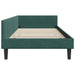 Cadru de pat colțar cu headboard Verde închis 90 x 200 cm - WALTI WALTI