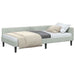 Cadru de pat colțar cu headboard Gri deschis 100 x 200 cm - WALTI WALTI