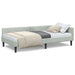 Cadru de pat colțar cu headboard Gri deschis 100 x 200 cm - WALTI WALTI