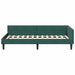 Cadru de pat colțar cu headboard Verde închis 100 x 200 cm - WALTI WALTI