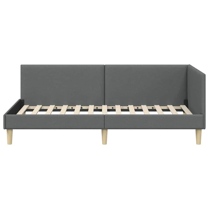 Cadru de pat colțar Altele cu headboard Gri închis 80 x 200 cm - WALTI WALTI