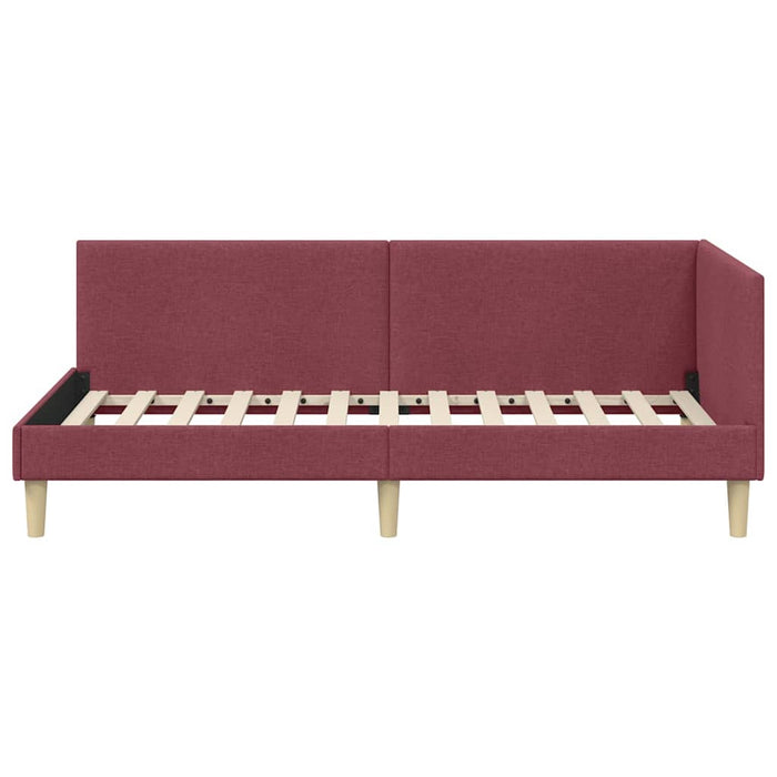 Cadru de pat colțar Altele cu headboard bordo 80 x 200 cm - WALTI WALTI
