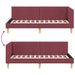 Cadru de pat colțar Altele cu headboard bordo 80 x 200 cm - WALTI WALTI