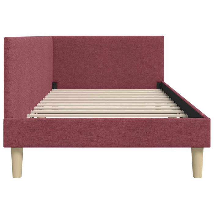 Cadru de pat colțar Altele cu headboard bordo 80 x 200 cm - WALTI WALTI