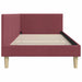 Cadru de pat colțar Altele cu headboard bordo 80 x 200 cm - WALTI WALTI