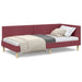 Cadru de pat colțar Altele cu headboard bordo 80 x 200 cm - WALTI WALTI