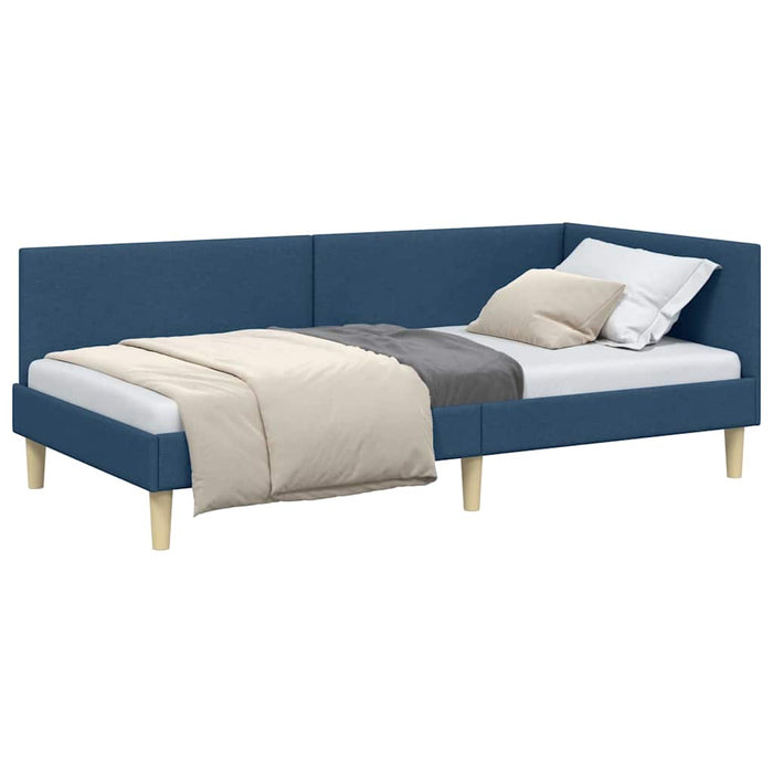 Cadru de pat colțar Altele cu headboard albastru 80 x 200 cm - WALTI WALTI