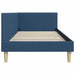 Cadru de pat colțar Altele cu headboard albastru 80 x 200 cm - WALTI WALTI