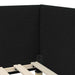 Cadru de pat colțar Altele cu headboard Negru 90 x 190 cm - WALTI WALTI