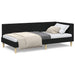 Cadru de pat colțar Altele cu headboard Negru 90 x 190 cm - WALTI WALTI