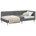 Cadru de pat colțar Altele cu headboard Gri închis 90 x 200 cm - WALTI WALTI