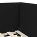 Cadru de pat colțar Altele cu headboard Negru 90 x 200 cm - WALTI WALTI