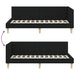 Cadru de pat colțar Altele cu headboard Negru 90 x 200 cm - WALTI WALTI