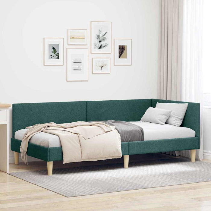 Cadru de pat colțar Altele Manual Verde închis 90 x 200 cm - WALTI WALTI